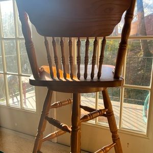 Tall brown orangish chair